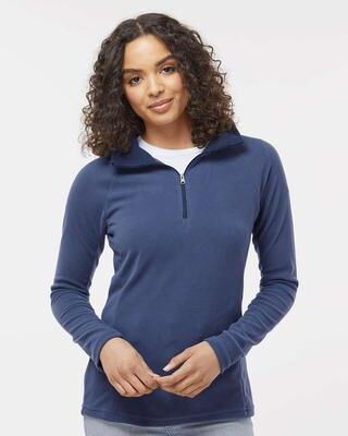 Columbia 212495 Women's Glacial IV Fleece Half-Zip Pullover T-Shirt in Nocturnal size XXL