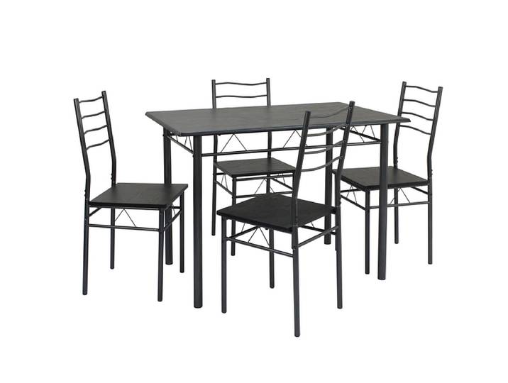 Set Tisch und 4 Stühle EASY