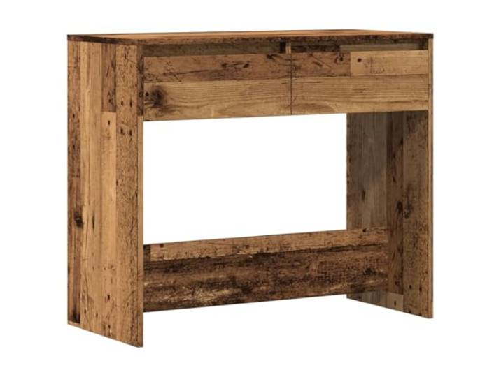 Konsolentisch Altholz 89x41x76,5 cm mit Ablage Holzwerkstoff, feuchtigkeitsbeständig, zwei Schubladen, Stauraum unter der Tischplatte, stabile Konstruktion