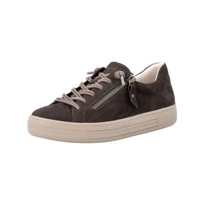 Plateausneaker REMONTE "Remonte Sneaker Leder", Damen, Gr. 40, Textil, dunkelbraun, Leder, Schuhe Plateausneaker