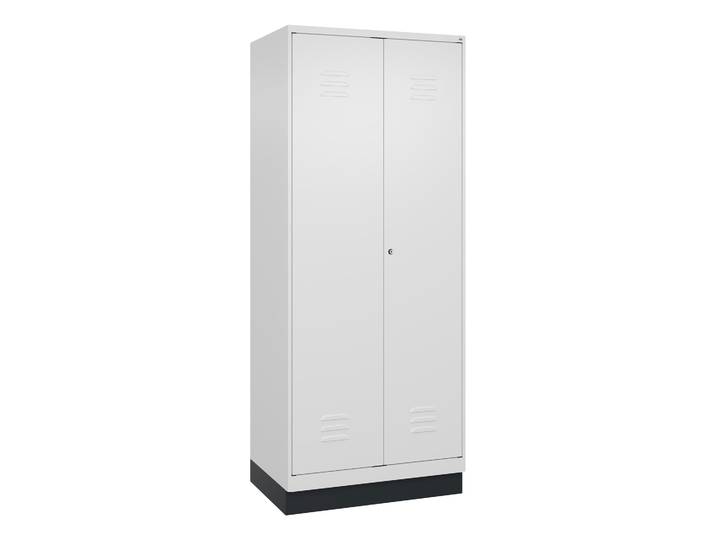 C+P Classic PLUS storage locker, White, with key, New Robust - ideal for offices and reception areas