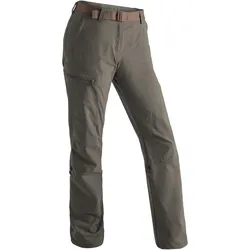 Maier Sports, Damen, Outdoorhose, leichte Damen-Outdoorhose "Karwendel" Wanderhose Funktionshose (teak) (3XL, 48, 4XL), Braun