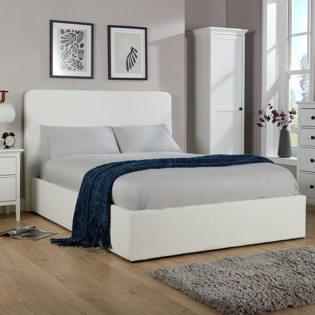 Latitude Run Betrice Upholstered Lift Up Storage Ottoman Kingsize (5')