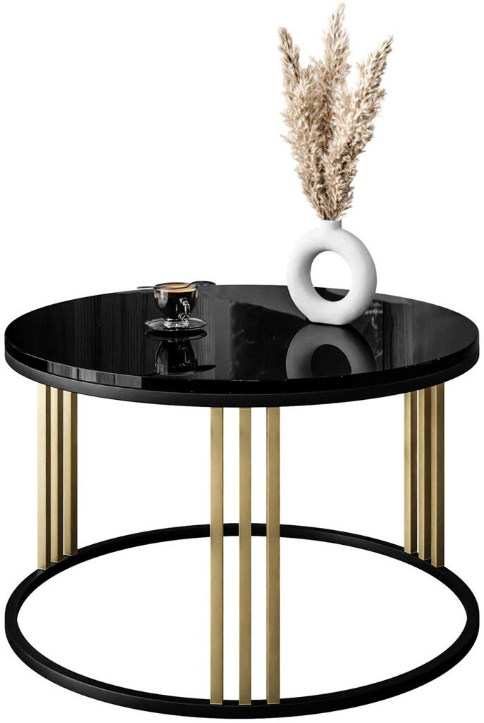 Fairmont Park Terrio Frame Coffee Table Black/Gold/High-gloss Black