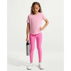 NIKE Kinder Tights lang Ki Nike One Dri-FIT-Leggings mit hohem Taillenbund für ältere Kinder (Mädchen), Größe L in Schwarz Schwarz