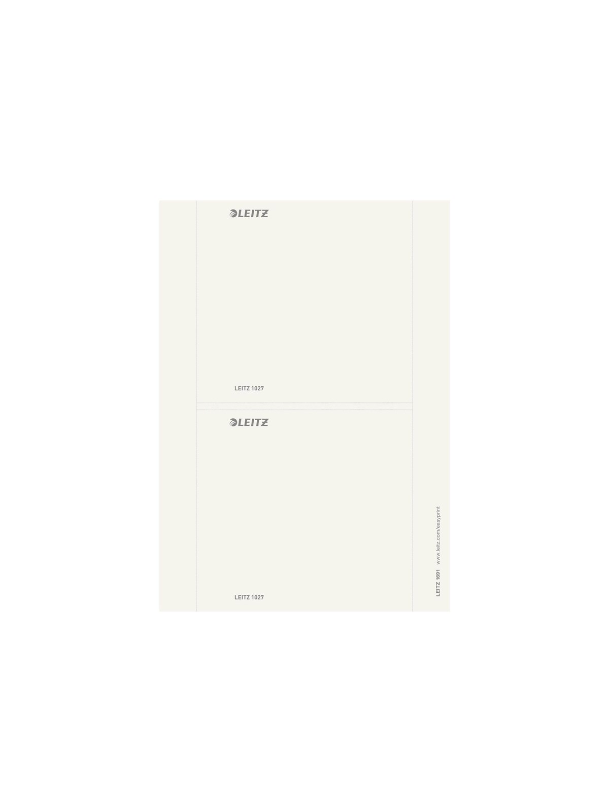 Leitz - lever arch label - grey (pack of 20)