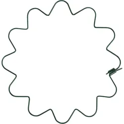 Pflanzenstütze Staudenhalter rund 25cm Stützring für Blumen Gemüse Kletterpflanzen Pflanzenhalter wellenförmig Schutz vor Umknicken TYRP5F25