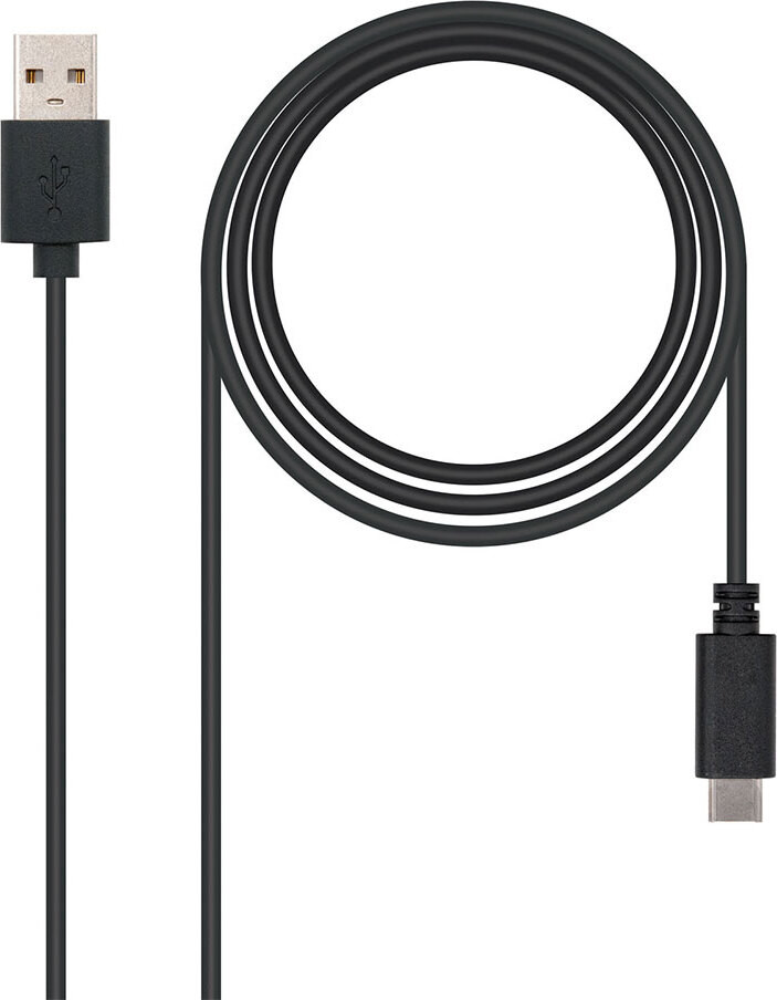 Nanocable USB-A naar USB-C kabel, zwart, 10.01.210