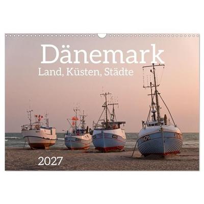 Dänemark - Land, Küsten, Städte (Wandkalender 2027 DIN A3 quer), CALVENDO Monatskalender