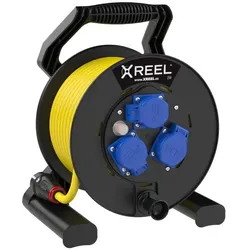 PCE 9250021-p Kabeltrommel XREEL 250 3xSSD nat 25m 3G2,5 N07V3V3-F K35 gelb IP54 9250021p