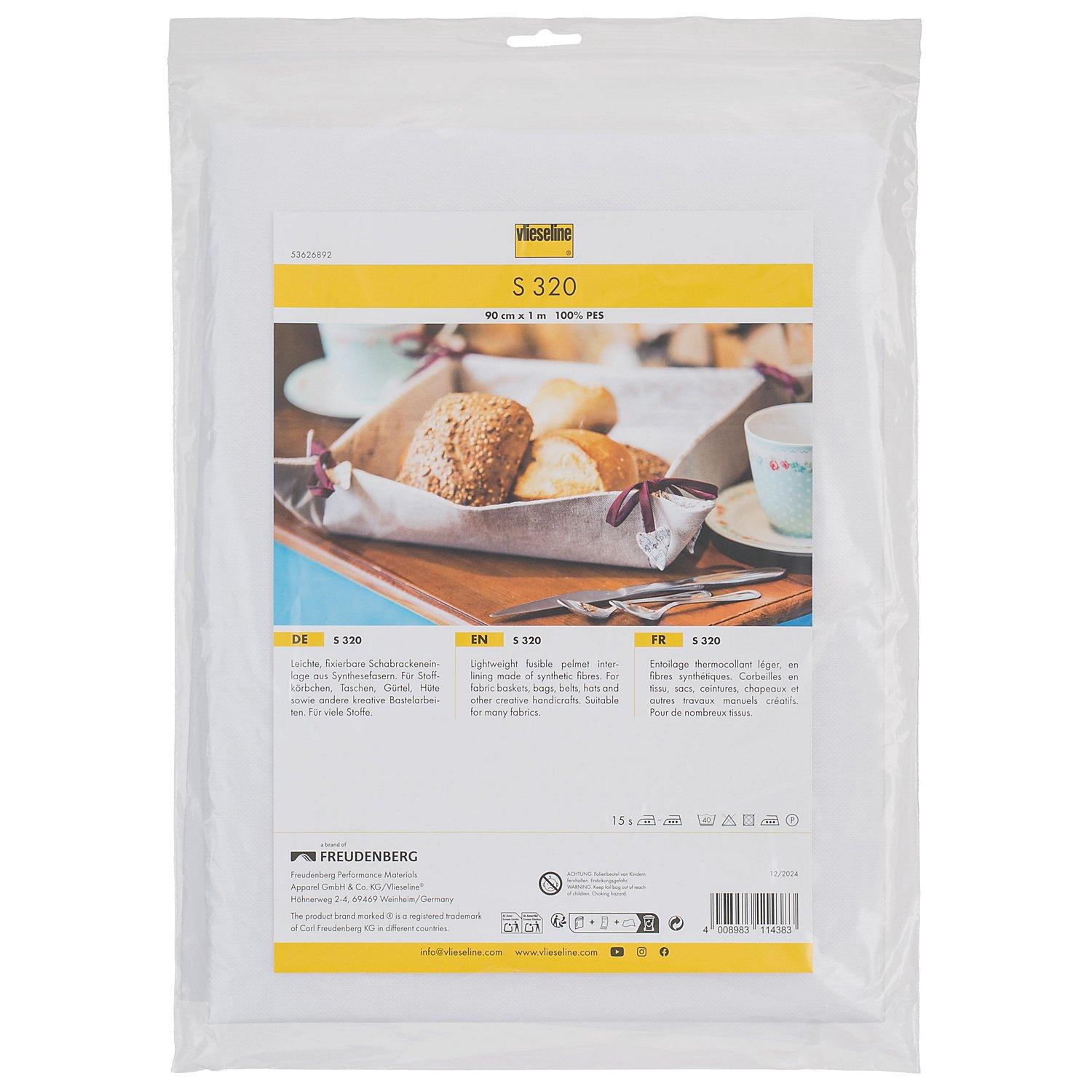 Vlieseline ® S 320 Schabrackeneinlage SB-Zuschnitt, weiß, 100 x 90 cm
