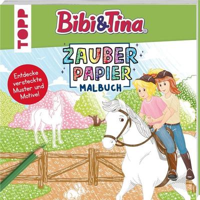 Zauberpapier Malbuch Bibi & Tina, Taschenbuch von Frechverlag,Natascha Pitz, Frechverlag GmbH, 978-3-7358-9177-8