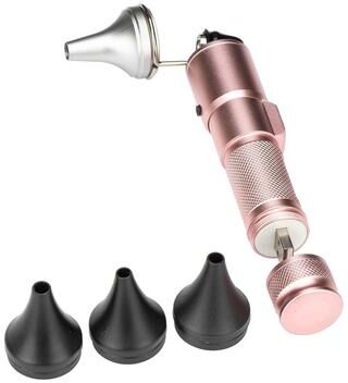 Everyday Crate USB Rechargeable Ear Cleaning Otoscope With Adjustable LED Light For Clear Ear Inspection rose Gold