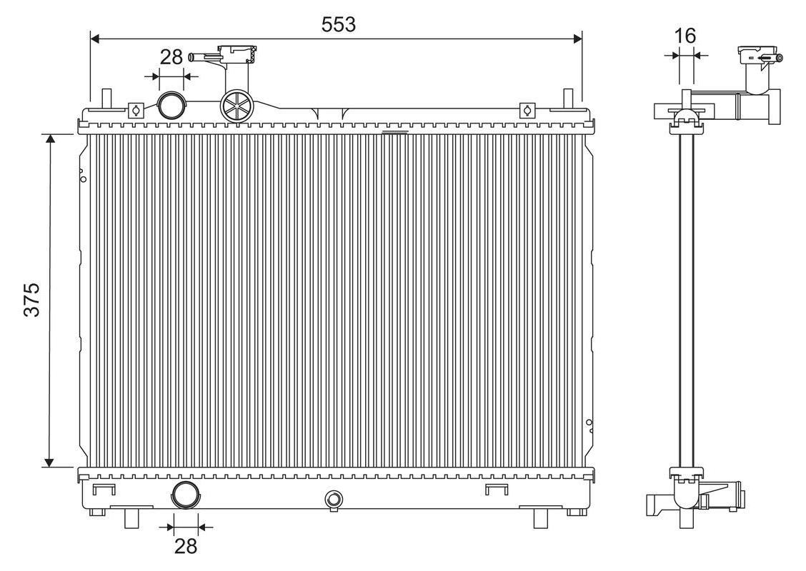 VALEO 701302 Kühler Wasserkühler Motorkühler für SUZUKI SWIFT V (AZ)