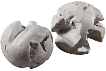 Uttermost Ermanno Teak Balls (Set of 2)