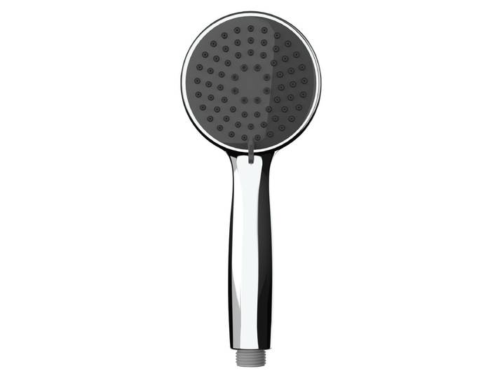 WENKO Duschkopf Basic Grau Ø10cm Brause Kopf Dusche Bad Wellness-Oase Brausekopf