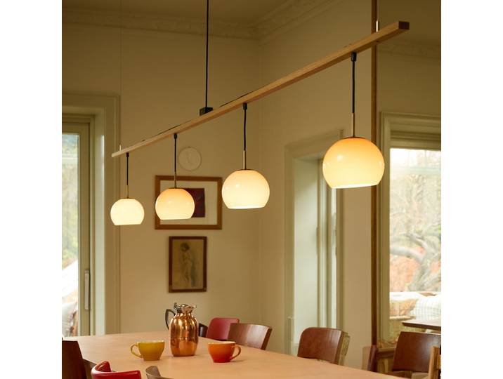 Ball Glass Suspension Ø18 Sable Gris - Frandsen - Salon / séjour - Design - Verre - Avec abat-jour