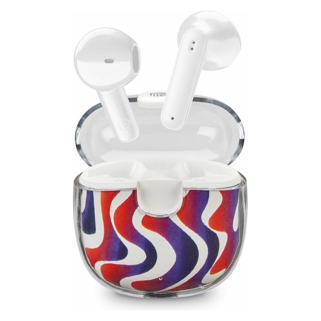 Music Sound Drip Bluetooth-Kapselkopfhörer mit transparentem Gehäuse und originellen Mustern (Keine Geräuschunterdrückung, 19 h, Kabellos) (8018080458088)