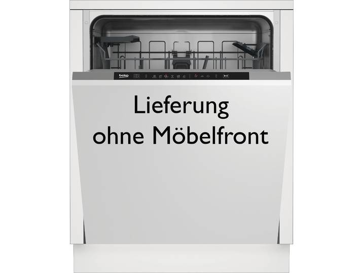 BEKO vollintegrierbarer Geschirrspüler BDIN16440 , Energieeffizienz: C, silber (weiß), B:59,8cm H:81,8cm T:55cm, Geschirrspüler, TrayWash – Intensivreinigung für 3 Backbleche in einem Durchgang, vollintegrierbarer Geschirrspüler