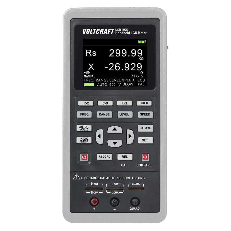Voltcraft LCR-500 LCR Messbrücke digital Datenlogger CAT I Anzeige (Counts): 40 (CAT I) (VC-15444850)