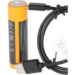 Fenix, Taschenlampe Zubehör, 76,7x21,8mm ARB-L21-6000B Li-Ion Akku, Typ 21700, 3,6V 6000mAh, mit USB-C Ladeanschluss