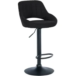 CLP Barhocker Milet Stoff schwarz   Farbe: schwarz, Gestell Farbe: schwarz