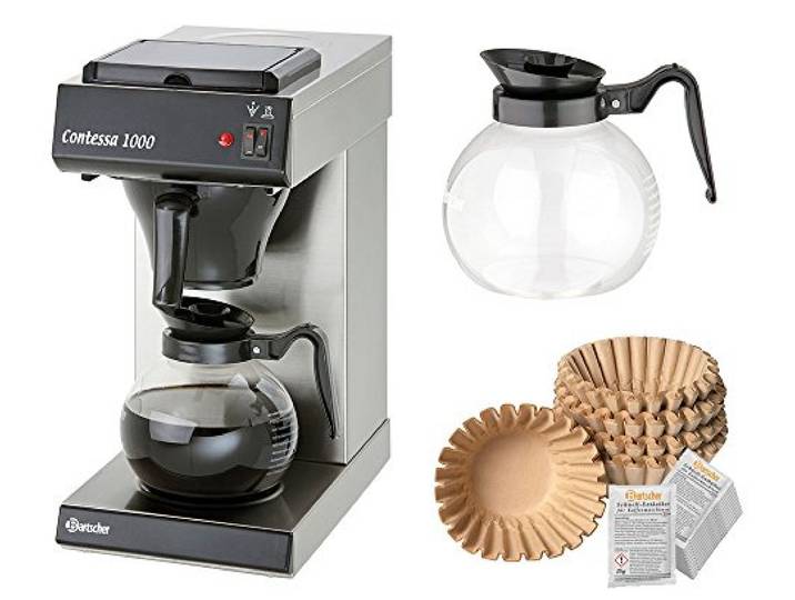 Bartscher Kaffeemaschine Contessa 1000 + 1000 Filter + 2. Kanne + Entkalker