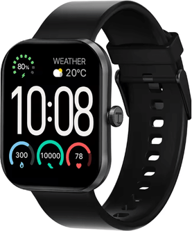 Inspire Essentials HAYLOU Watch S6 Smart Watch With Voice Calling And Health Monitoring black
