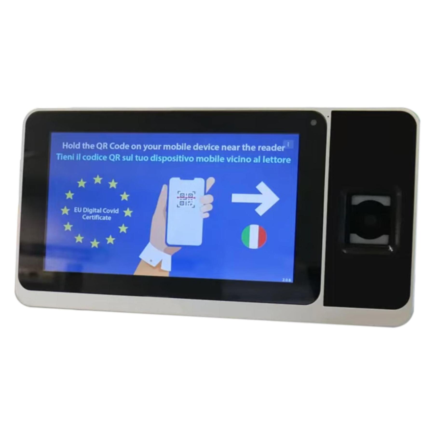 PNI QR-Scanner Grünes Zertifikat Covid-19 ZYNK-ZPAD-PLUS-QR-12-S, WLAN, 2 MP, 7-Zoll-Touchscreen, RFID (2D-Barcodes) (43698317)