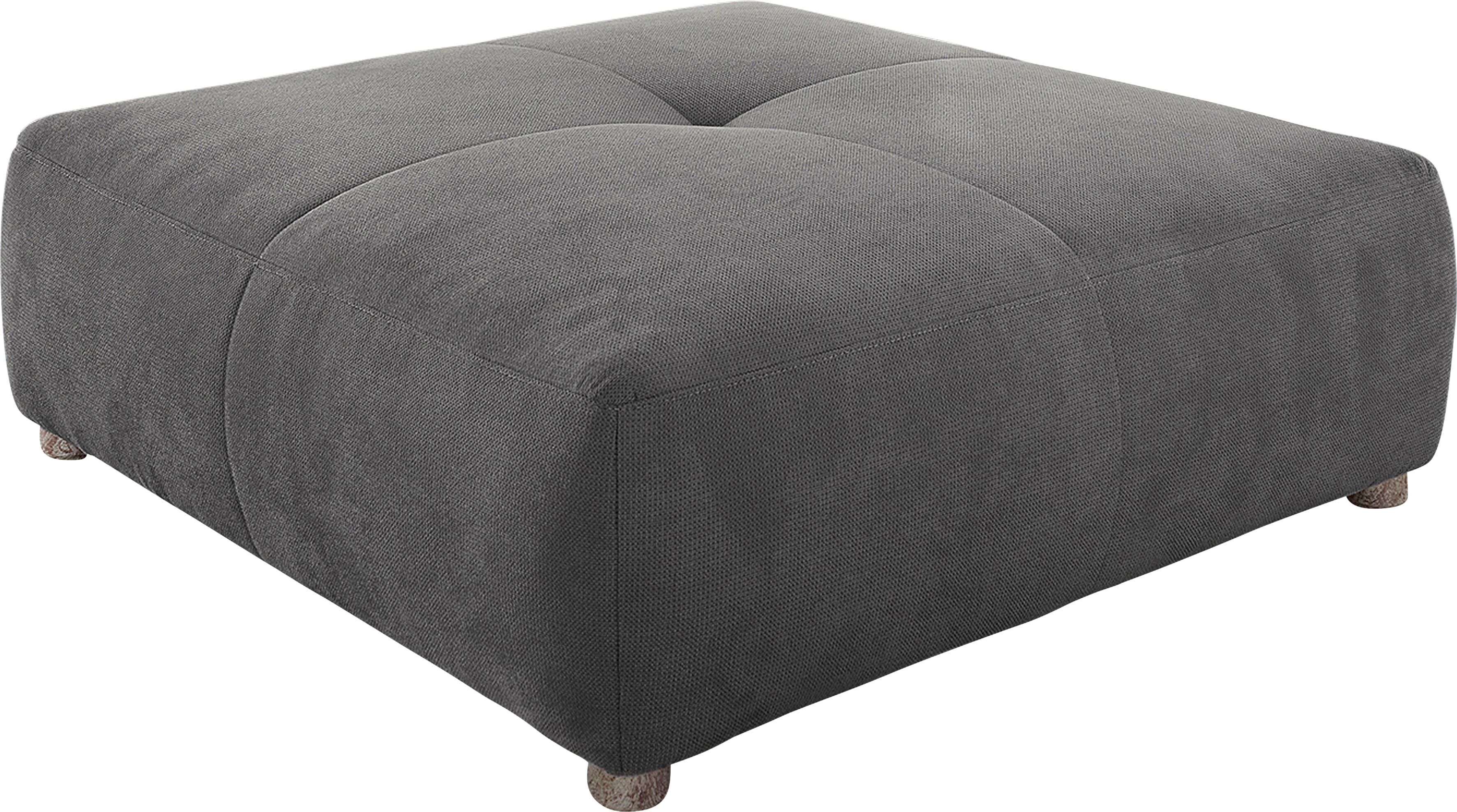 Hocker JOCKENHÖFER GRUPPE "Gulliver, B: 130 cm", grau, B:130cm H:42cm T:130cm, Hocker, Hocker, mit Federkernpolsterung für kuscheligen, angenehmen Sitzkomfort