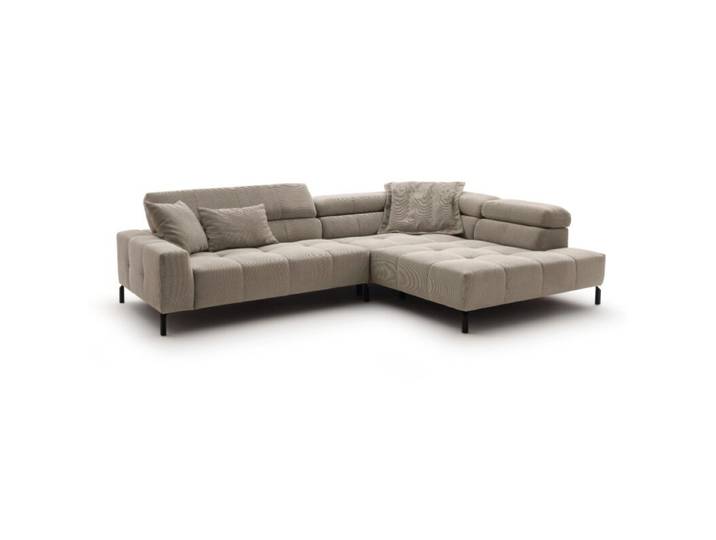 Candy Colleen Sofa in Cord optional mit Hocker - Feincord sand ,