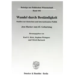 Wandel durch Beständigkeit., Fachbücher von Karl G. Kick