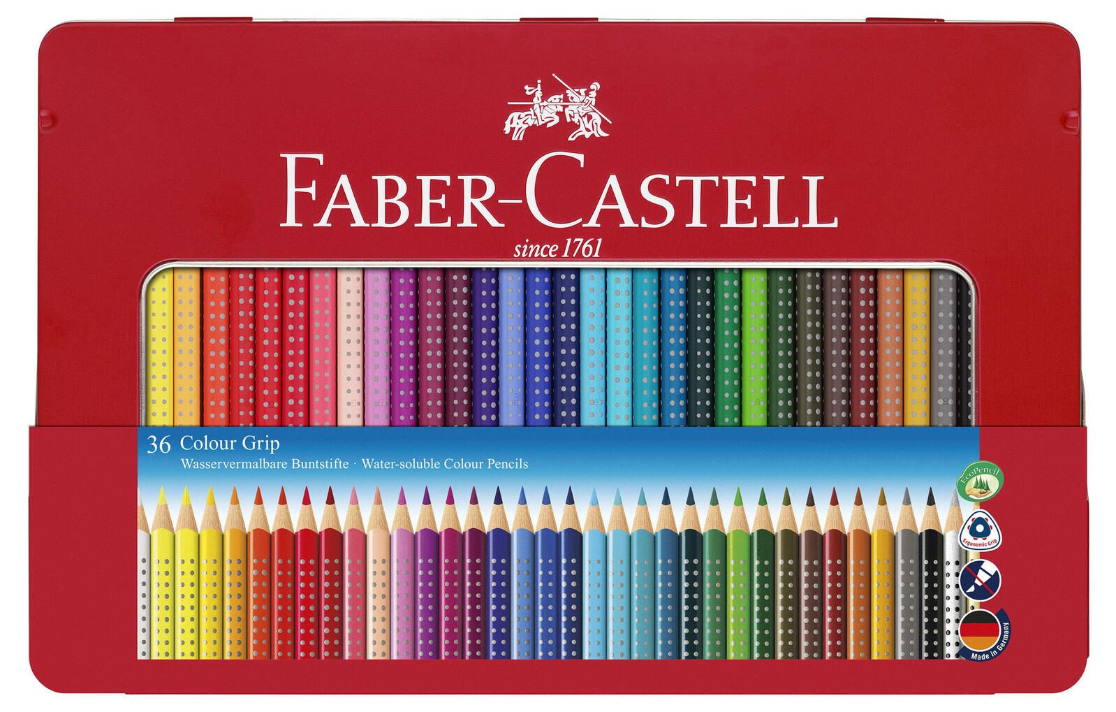FABER-CASTELL Buntstifte Colour GRIP Mehrfarbig 112435