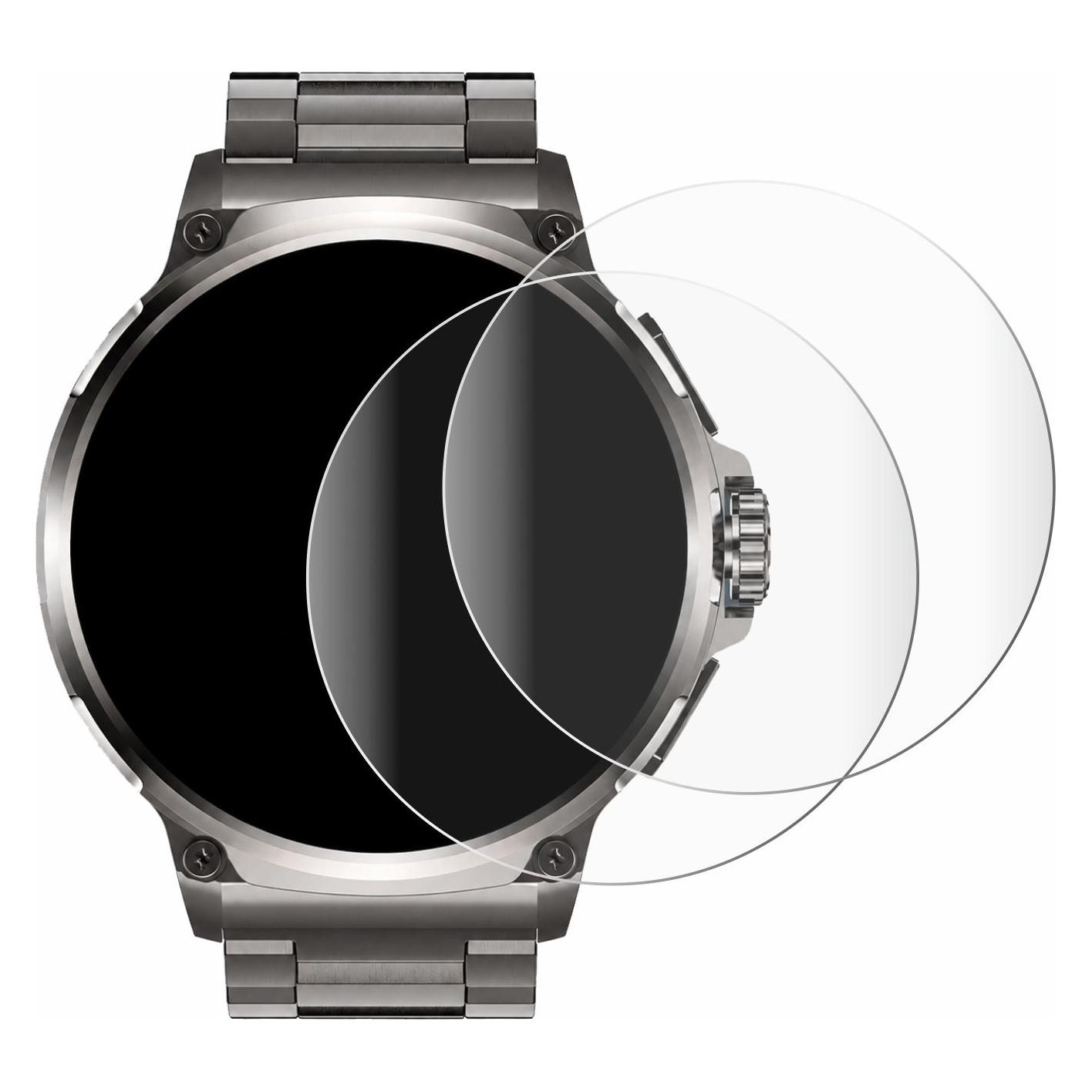 Brotect Fullscreen für Fosmet Smartwatch 1.92" Schutzfolie Displayschutz Folie Klar Transparent (5163091)