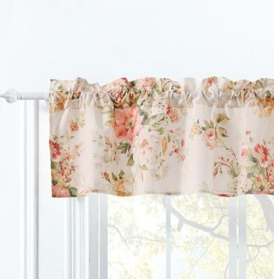 Greenland Home Fashions Grace Extra Wide Farmhouse Floral Window Valance