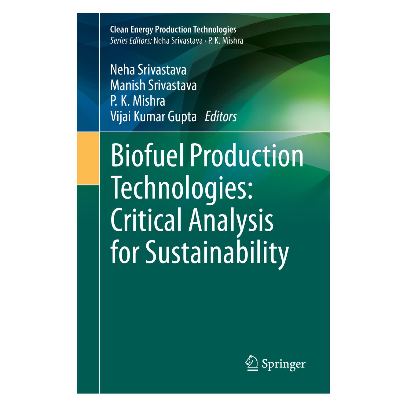Springer Biofuel Production Technologies: Critical Analysis for Sustainability (Englisch, Hardcover, Manish Srivastava, Neha Srivastava, P. K. Mishra, Vijai Kumar Gupta) (71873947)