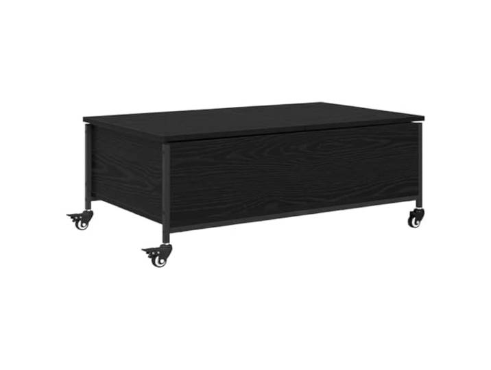 IBUQDDV Couchtisch Schwarz Eichen-Optik 91 x 55 x 32 cm Holzwerkstoff Wohnzimmer, Sofatisch, Kaffeetisch, moderne Wohnräume, minimalistische Einrichtung, Innenbereich, Holzwerkstoff-Oberfläche