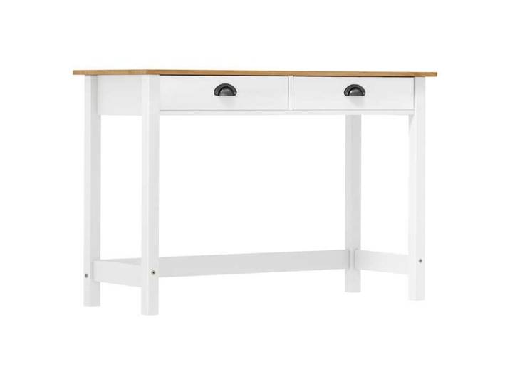 Table de Canapé Magnifique - Blanc Table console - Pour Entrée Foyer - Hill avec 2 tiroirs 110x45x74cm Pin solide CL7218583
