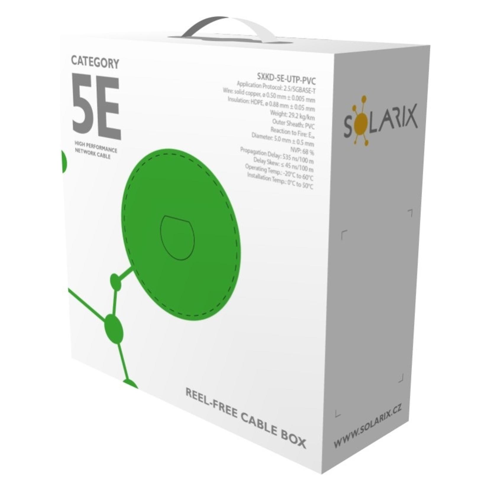 Solarix InstalaÄní kabel CAT5E UTP PVC /box (UTP, CAT5e, 100 m) (27724130)