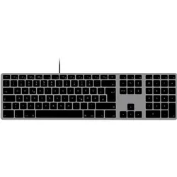 Matias FK318B-DE (DE, Kabelgebunden), Tastatur, Grau