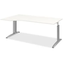 Röhr Schreibtisch Techno 200 cm Dekor Silber