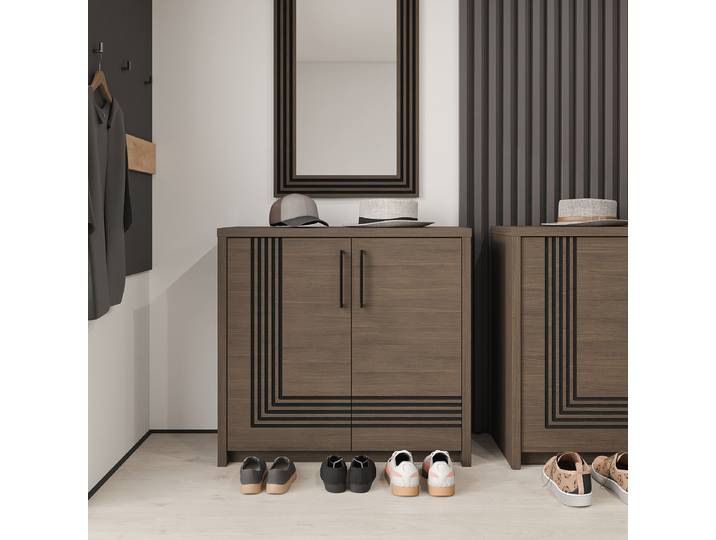 Commode 92 x 86 x 42cm Marron
