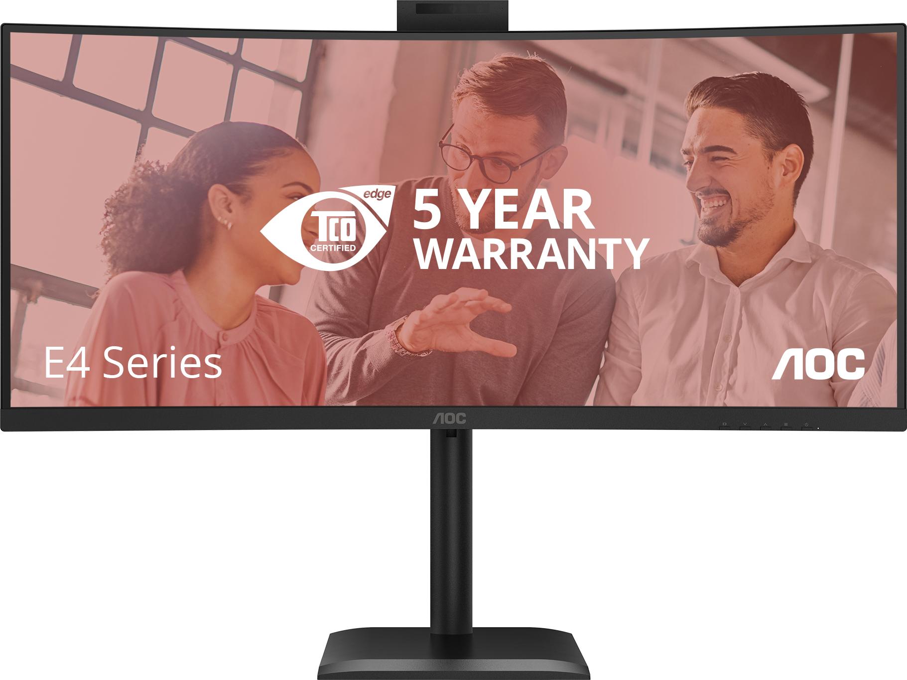 AOC CU34E4CW/75, 86,4 cm (34"), 3440 x 1440 Pixel, 4 ms, Schwarz