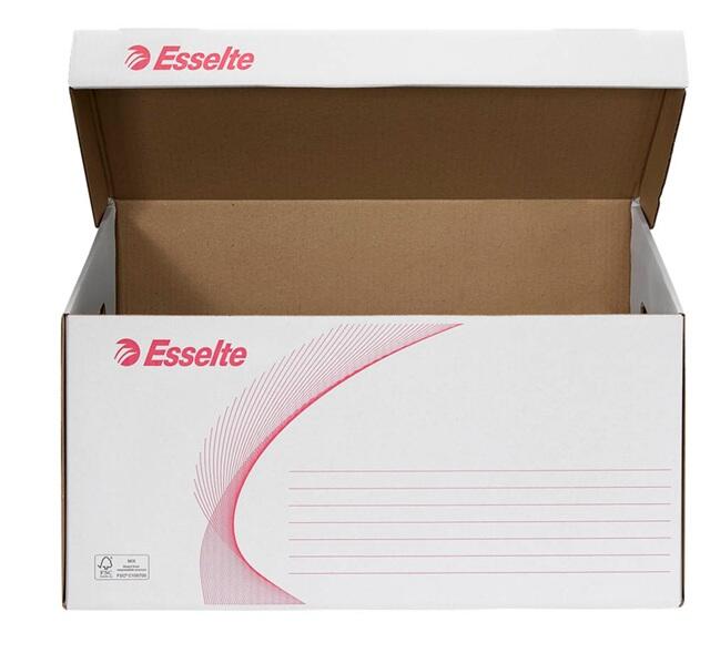 Esselte Archivcontainer 56,0 x 38,0 x 26,5 cm weiß 128900