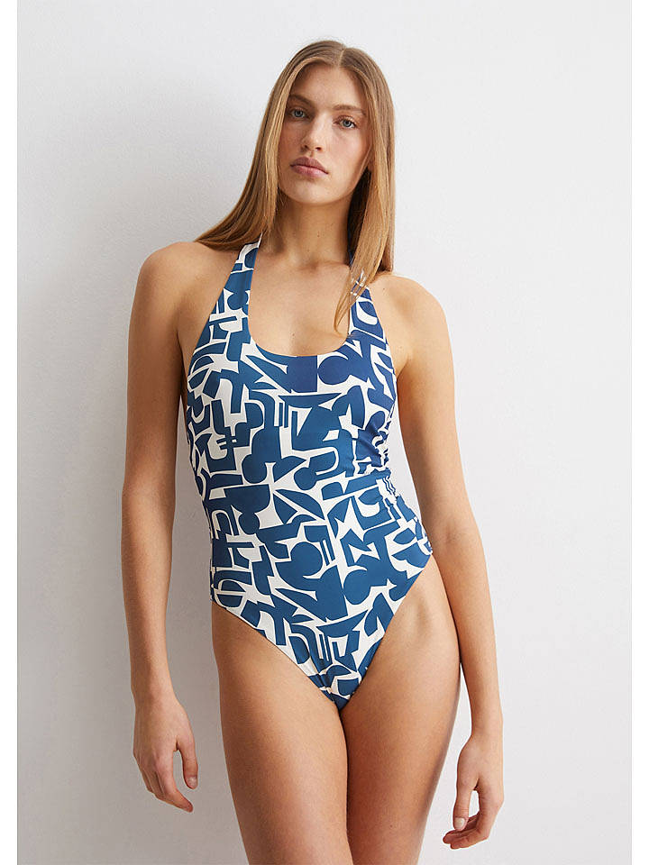 Marc O´Polo Bodywear Badeanzug in Blau - L