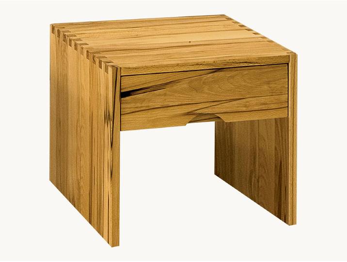 Nachttisch Romana - Variante 05 - H49xB42xT42 cm - bianco - Buche