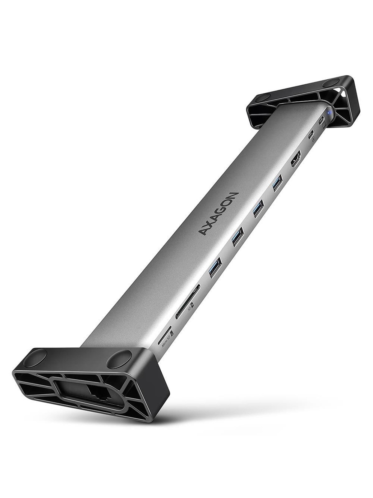 AXAGON SuperSpeed USB-C Hub mit HDMI / GLAN / PD / Kartenleser / 4 USB-A Ports