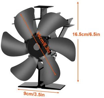 Perfect Picks Market Blade Heat Powered Stove Fan For Fireplace & Wood Stove Silent Eco Heat Circulator stove Fan