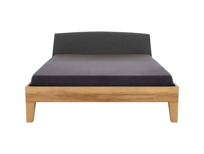 Hochwertiges Bett Lund Buche/Stoff Nature Massivholz 180 x 200 cm - Material: Buche/Polyester - Bett