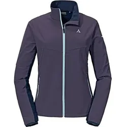 SCHÖFFEL Damen Schlupfjacke Softshell Jacket Rinnen L, Größe 38 in Lila Lila
